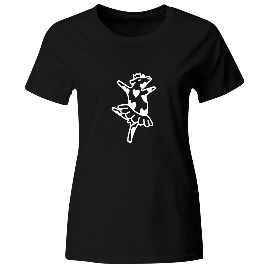 Playera Color Ic153. Meme Anime vaca bailarina ballet