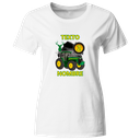 Playera Personalizada Cumpleaños Pc126. Tractor verde John 