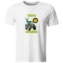Playera Personalizada Cumpleaños Pc125. Tractor verde John