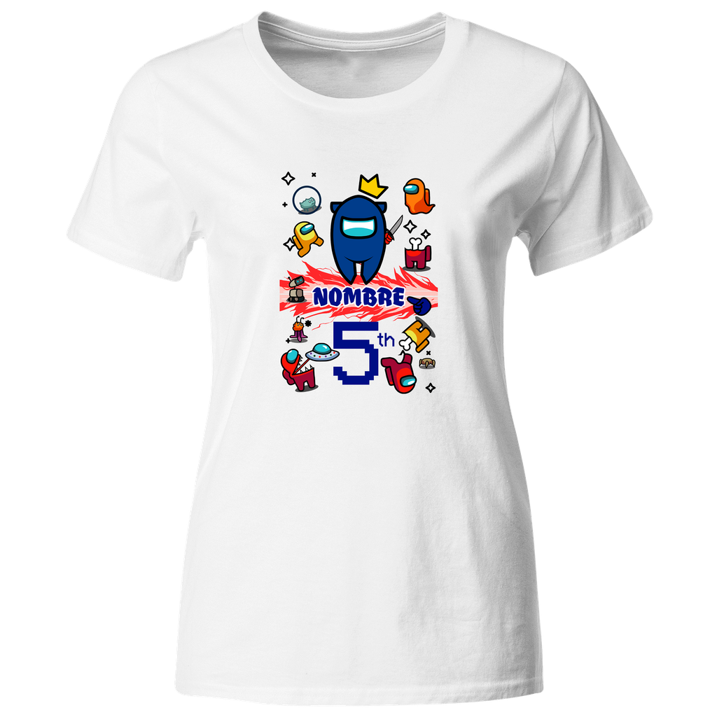 Playera Personalizada Cumpleaños Pc128. Among Us Impostor Gamer