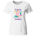 Playera Personalizada Cumpleaños Pc131. Peppa sirena mermaid cerdita