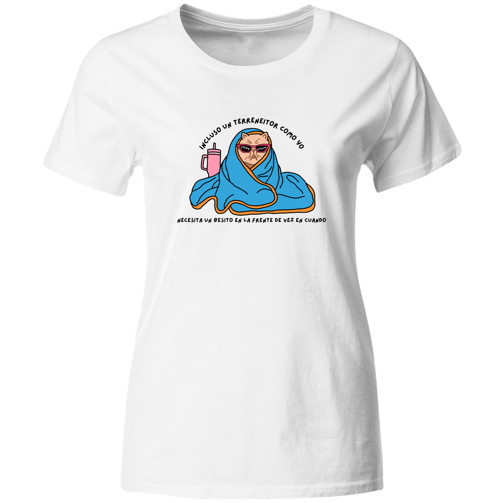 Playera Individual Lk727. Frase meme terreneitor gatito