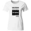 Playera Individual Lk728. Girlfriend personalizada 10 fotos + nombre