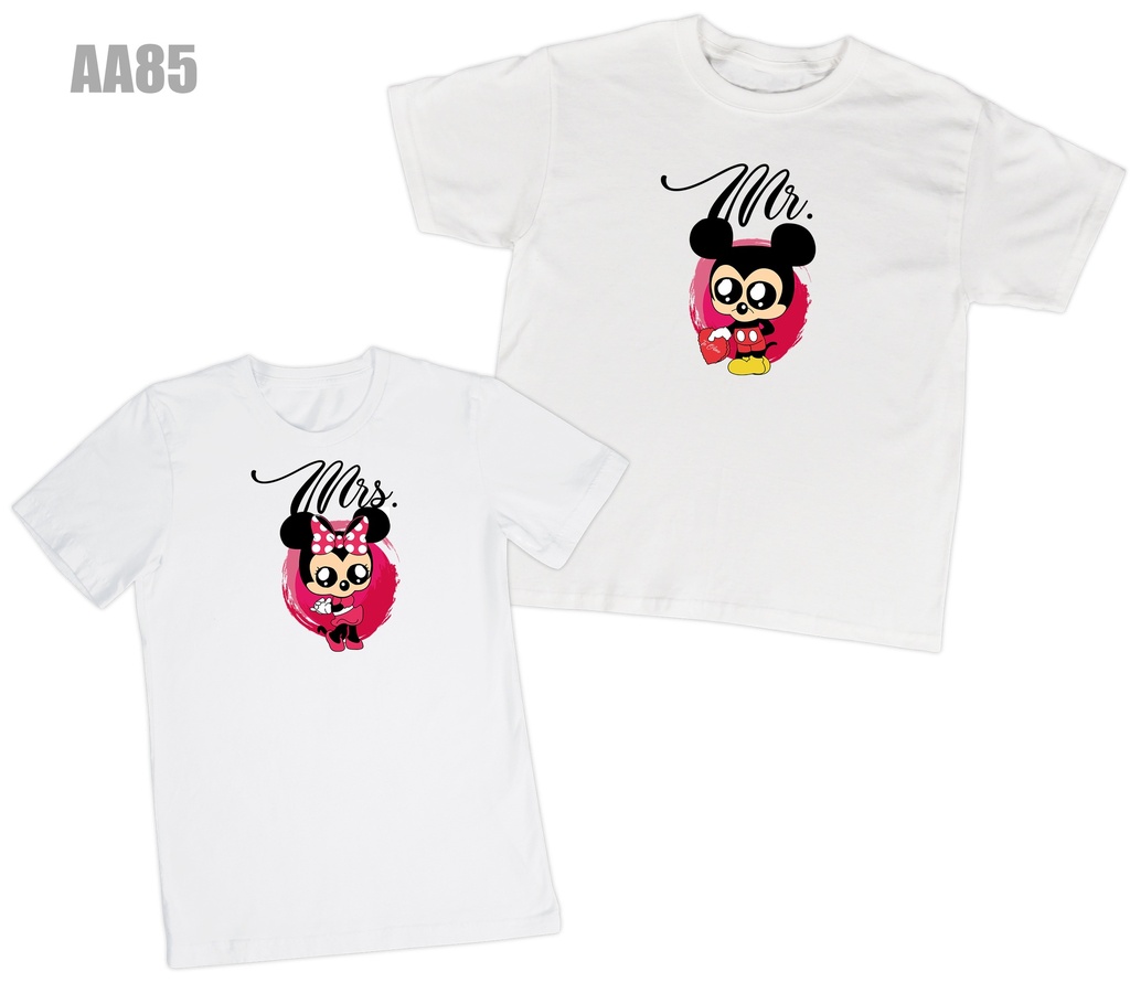 Playera parejas: Mickey y Minnie (1/2)