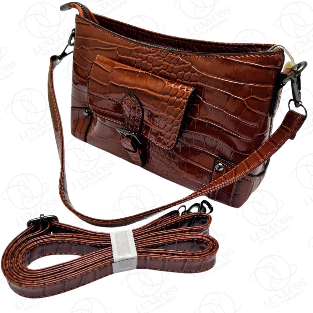 Bolsa LCB7 color café oscuro