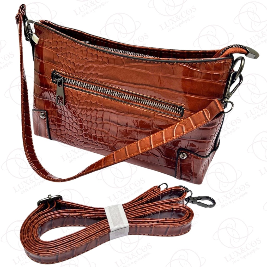 Bolsa LCB7 color café oscuro