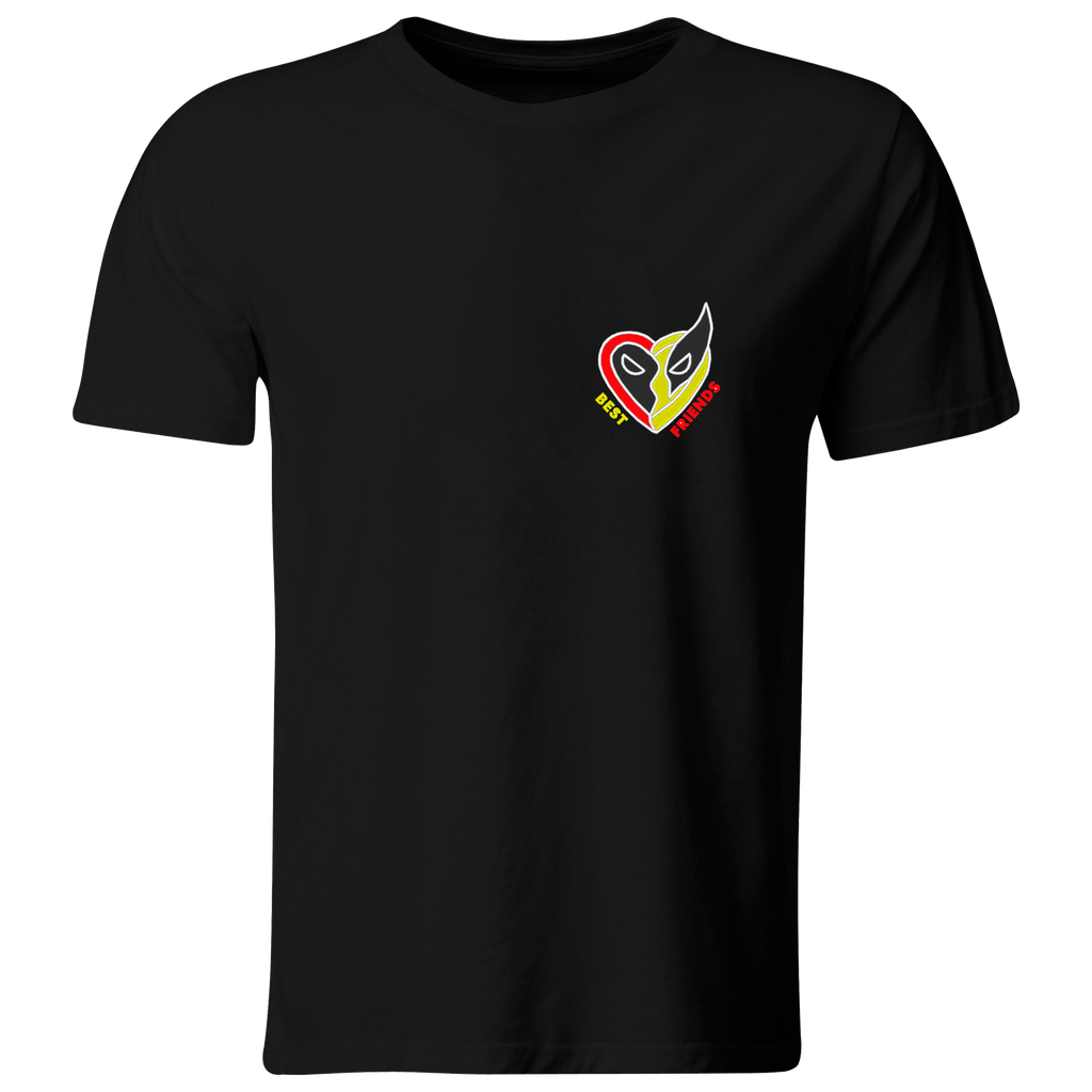 Playera Bordada Lc83. Deadwolver best friends corazon