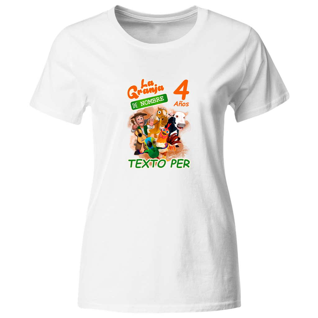Playera Personalizada Cumpleaños Pc134. La Granja