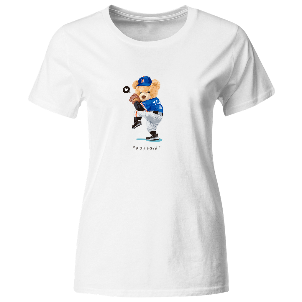 Playera Individual Lktb6. Teddy Oso Bear. Beisbol Play Hard