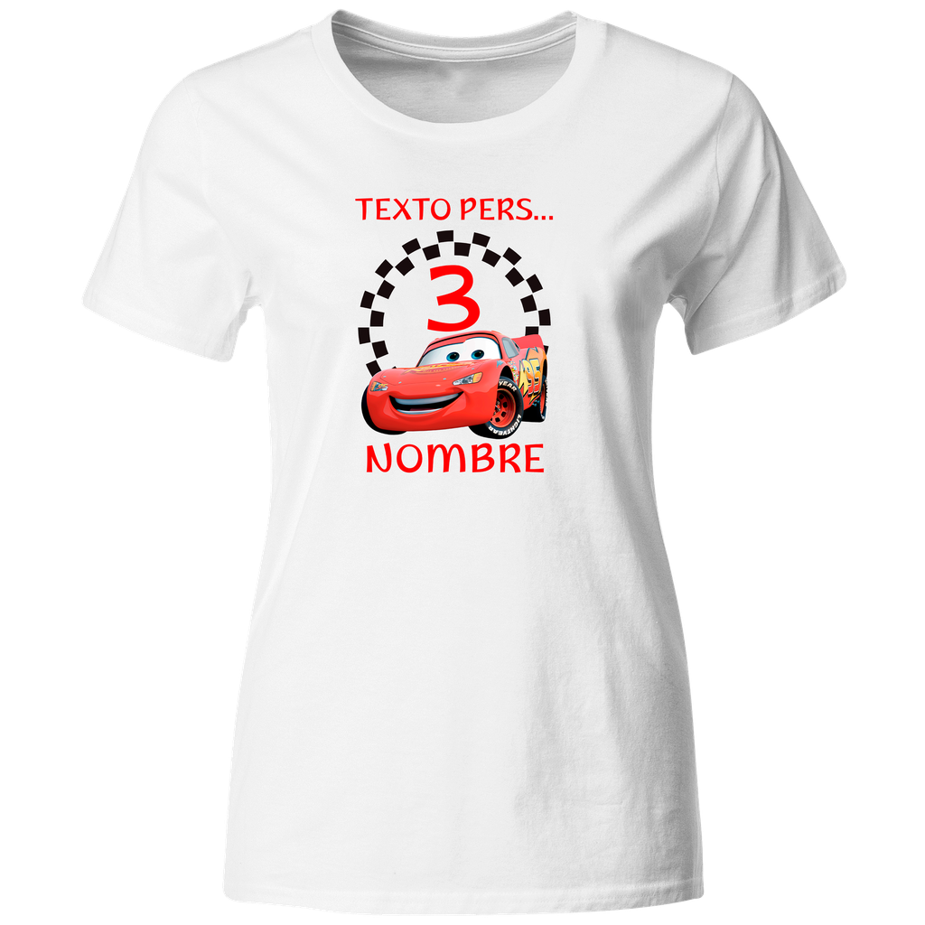 Playera Personalizada Cumpleaños Pc141. Cars Carros