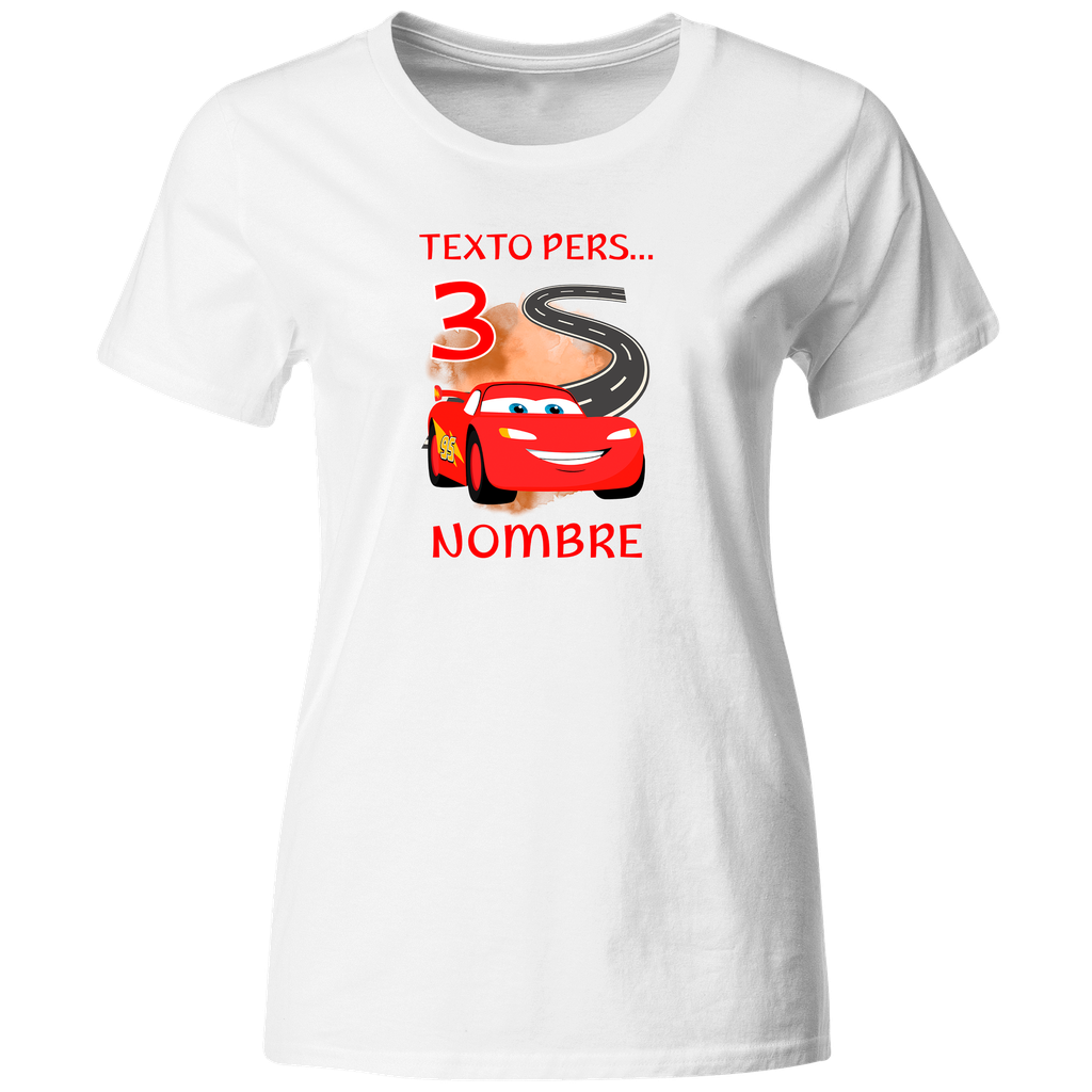 Playera Personalizada Cumpleaños Pc142. Cars Carros 