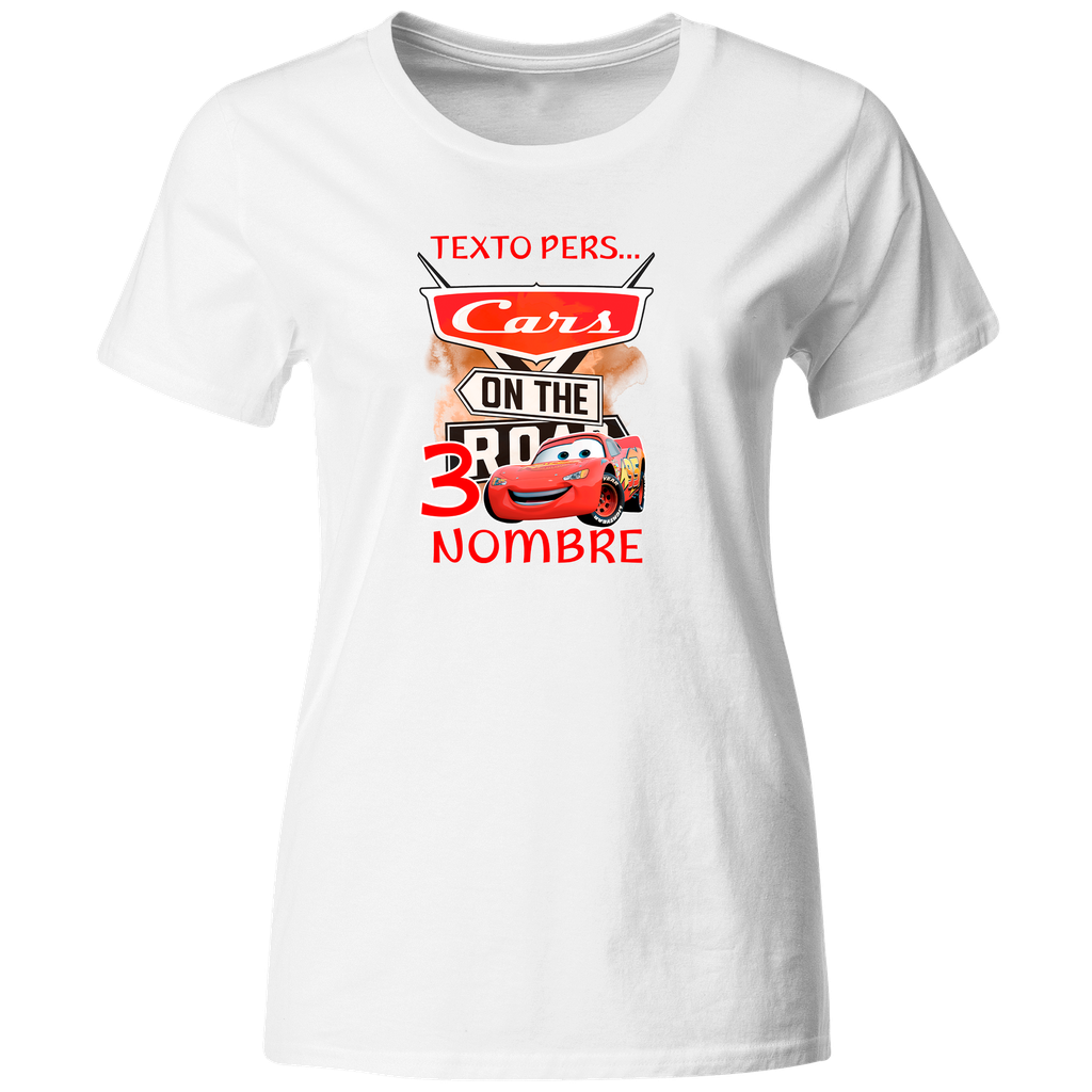 Playera Personalizada Cumpleaños Pc143. Cars Carros 
