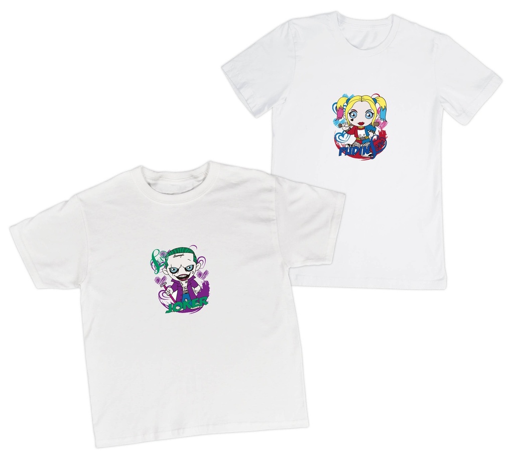 Playeras parejas:  Joker - Pudín. (1/2)