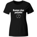 Playera Color ic162. Frase meme "Buenos días patodos"