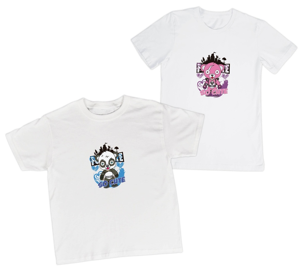 Playeras parejas:  Fortnite osos so cute. (1/2)