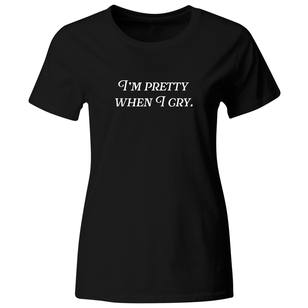 Playera Color Lk758. Frase "I'm Pretty When I Cry" Lana del Rey