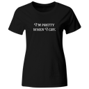 Playera Color Lk758. Frase "I'm Pretty When I Cry" Lana del Rey