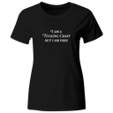 Playera Color Lk759. Frase "I am fucking crazy but I am free" Lana del Rey 