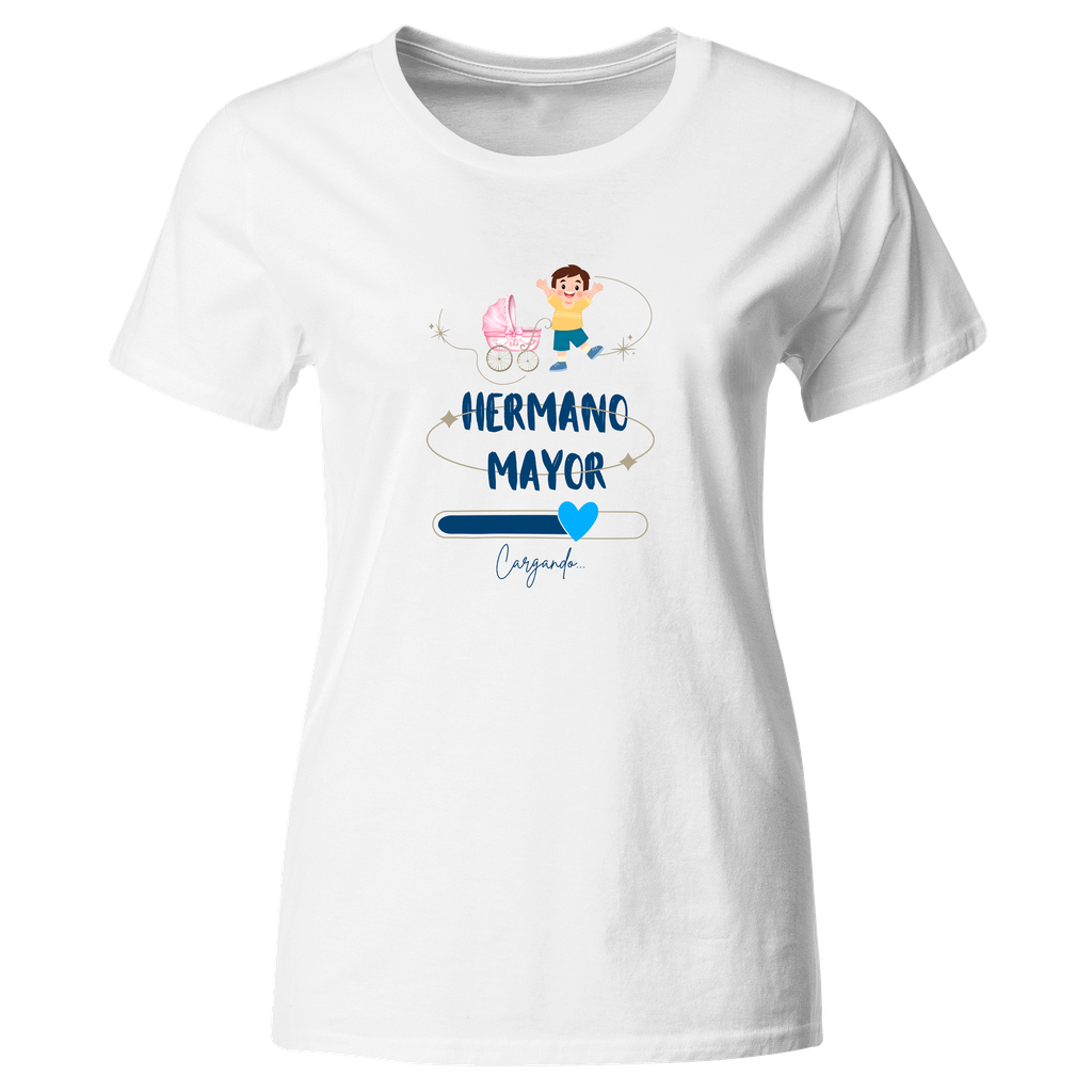 Playera Due7. Bebé En Camino Hermano Mayor  de una niña