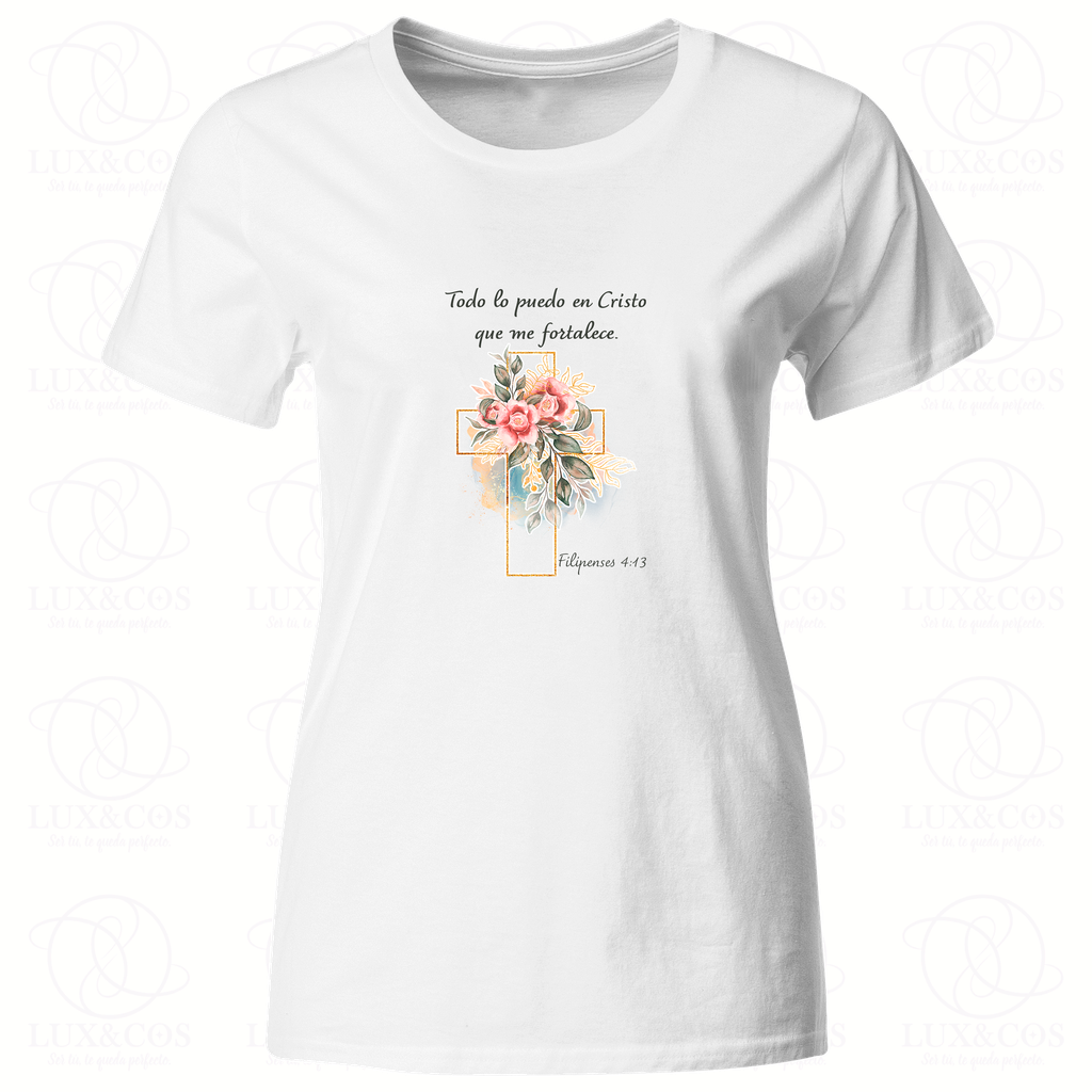 Playera Religiosa Rg51. Filipenses 4:13