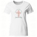 Playera Religiosa Rg52. Frase Lo que viene de Dios trae paz