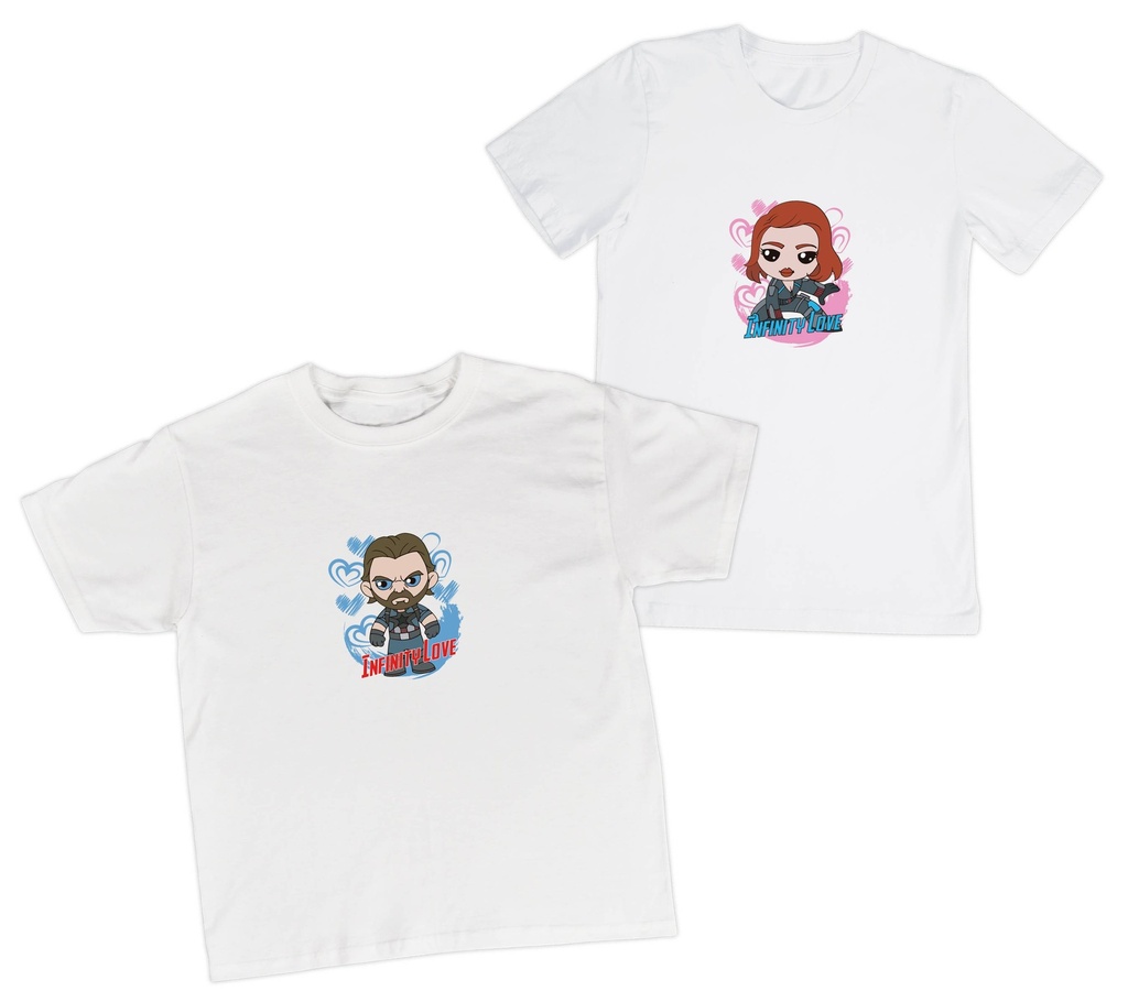 Playeras parejas:  Infinity love. (2/2)