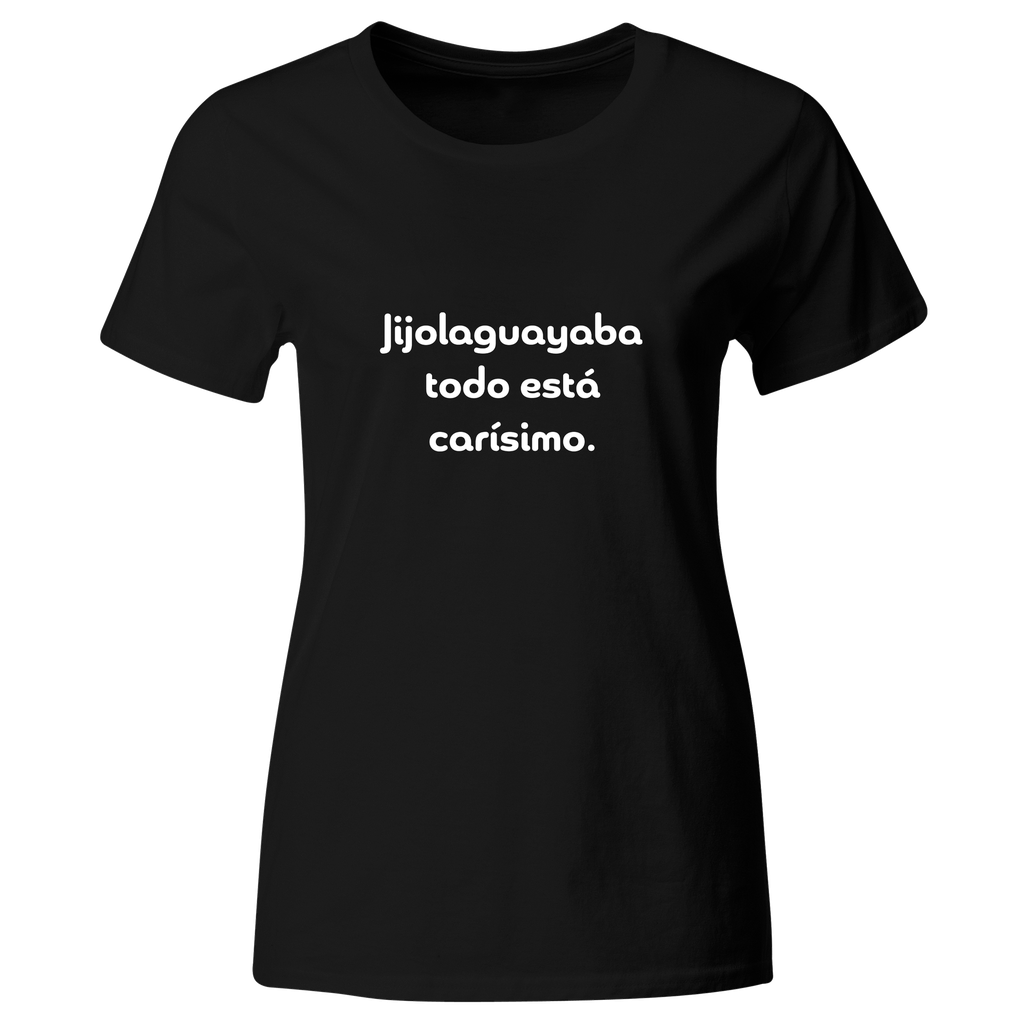Playera Color Lk771. Frase meme: Todo esta carísimo. Economista.