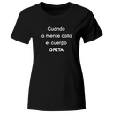 Playera color LK804. Psicologia Frase Positiva: Cuando la mente calla el cuerpo grita