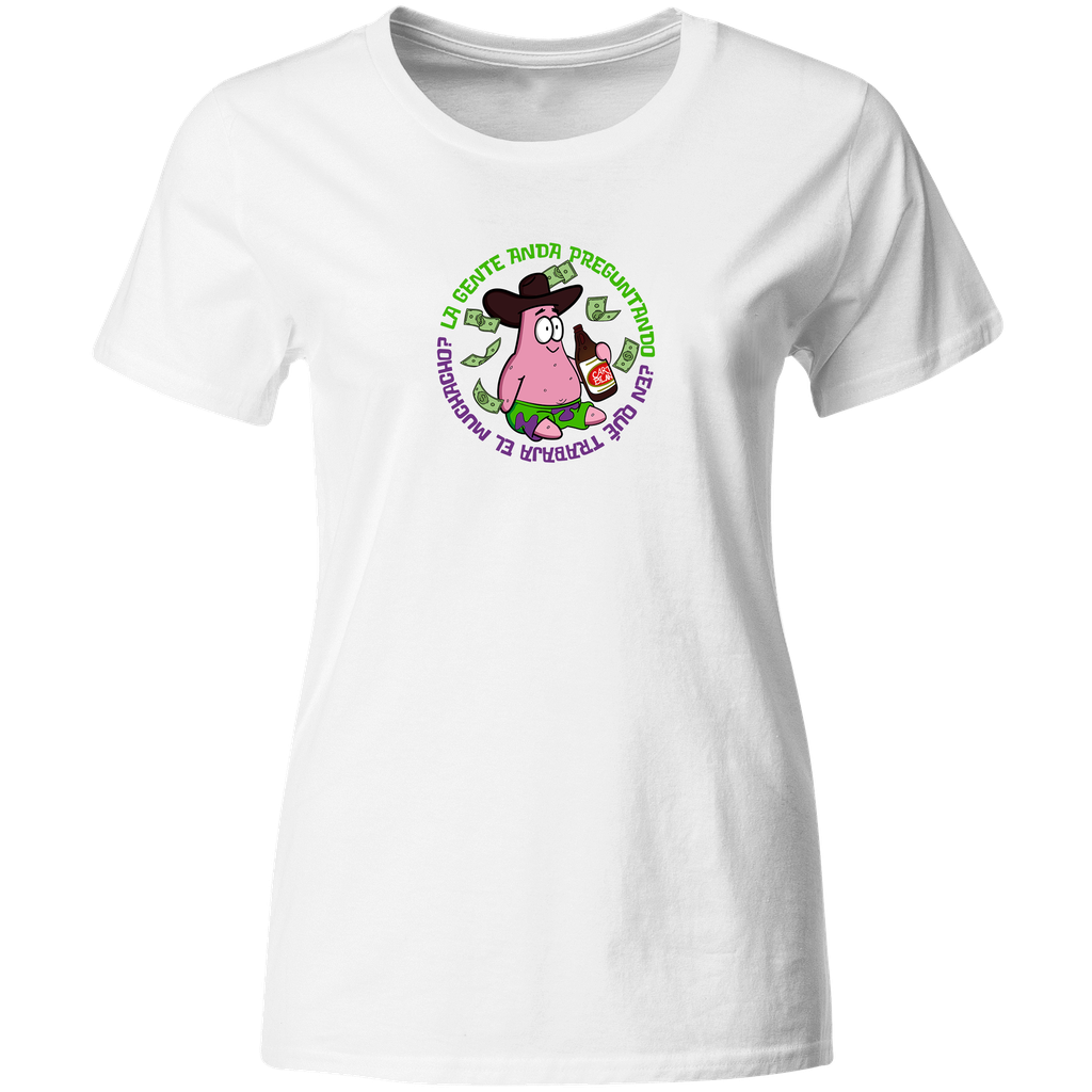 Playera Lk871. Meme Norteño Corrido La gente anda preguntando