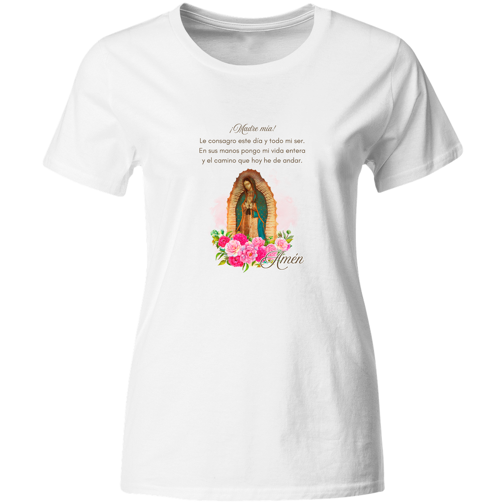 Playera Religiosa Rg96. Virgen De Guadalupe Oración