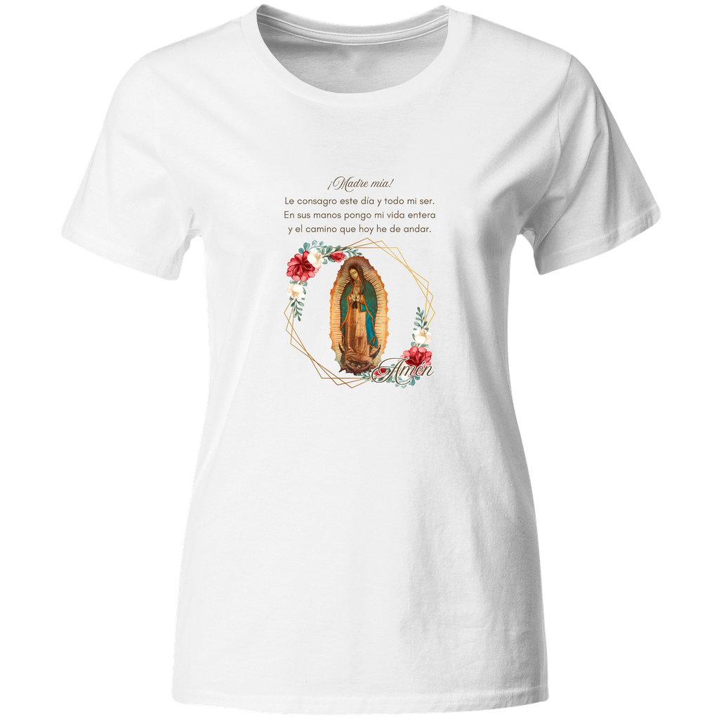 Playera Religiosa Rg100. Virgen De Guadalupe Oración