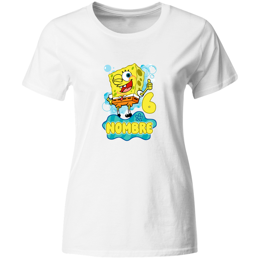 Playera Personalizada Cumpleaños Pc148. Bob Esponja