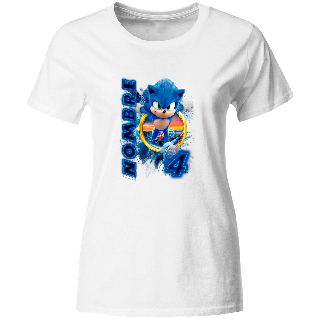 Playera Personalizada Cumpleaños Pc147. Sonic