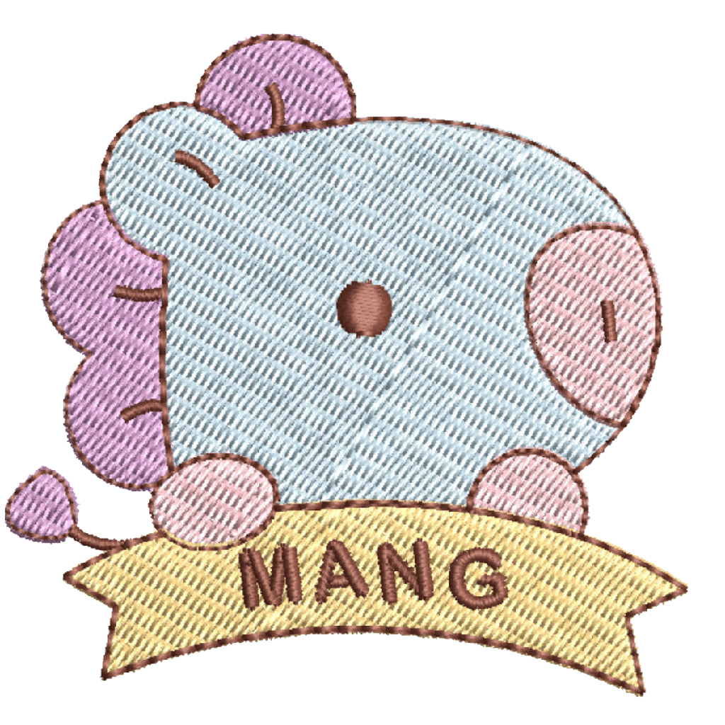 Playera bordada: Mang BT21 BTS