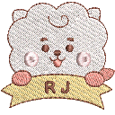 Playera bordada: RJ BT21 BTS