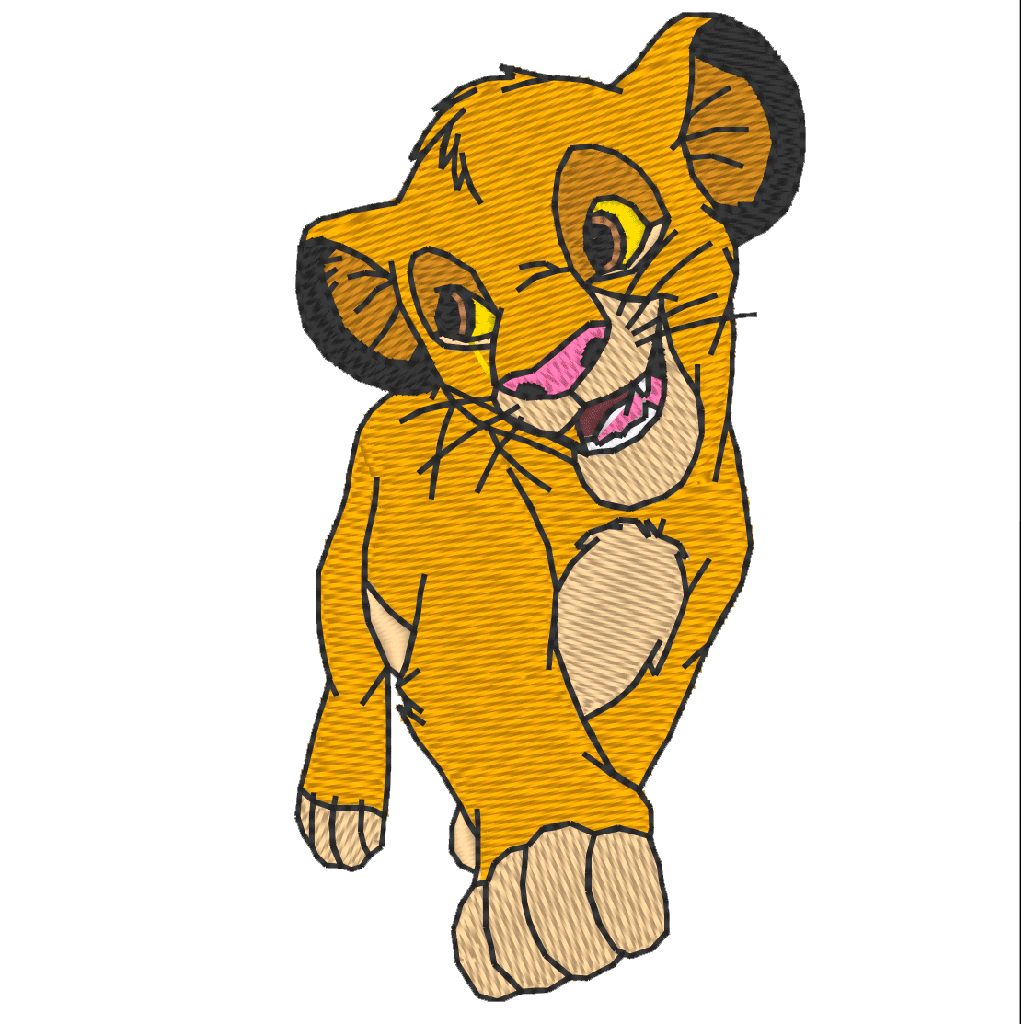 Playera bordada parejas: Nala y Simba (2 de 2)