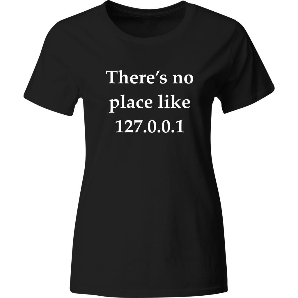 Playera: Programador. There's no place like 127.0.0.1 | Mod. LK193