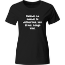 Playera: cuando tu mundo se desmorone, ven al mío, tengo vino. | Mod. LK195