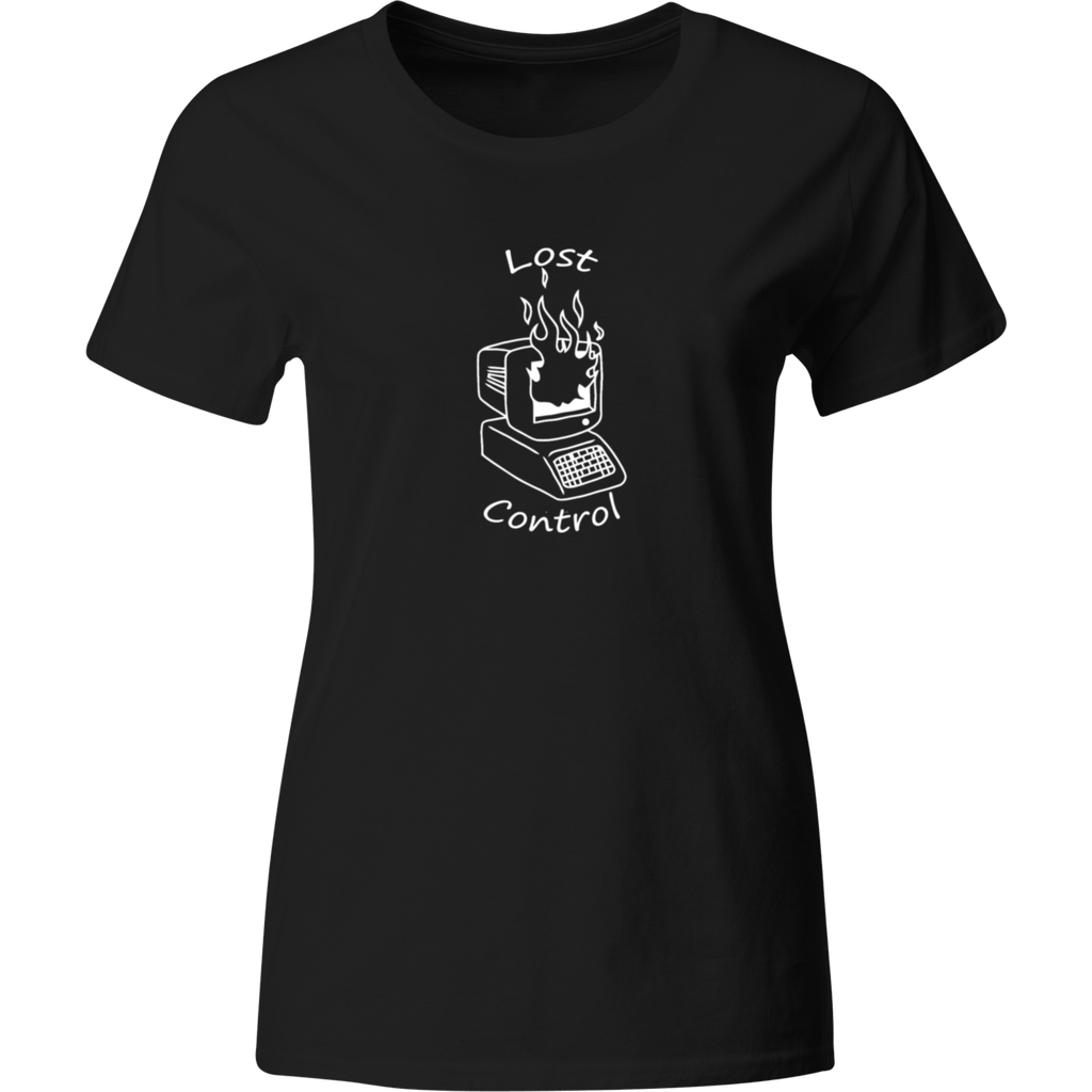 Playera Color Lk201. Frase Programador Lost Control anime