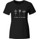 Playera Color Lk203. Frase No Rain No Flowers Aesthetic Flor