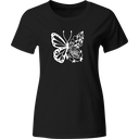 Playera Color Lk463. Anime mariposa con flores