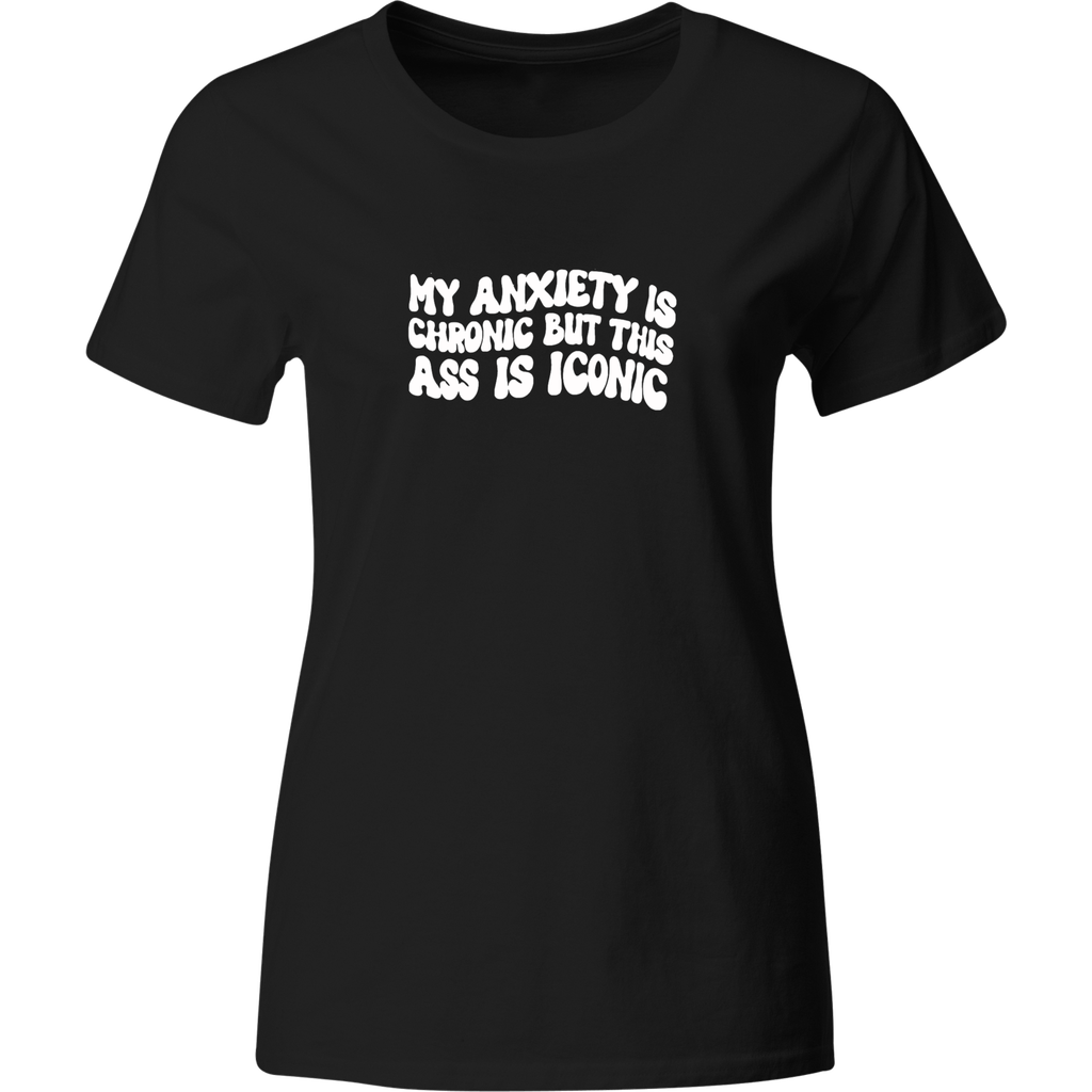 Playera Color Lk466. Frase mi ansiedad es… meme chistosas