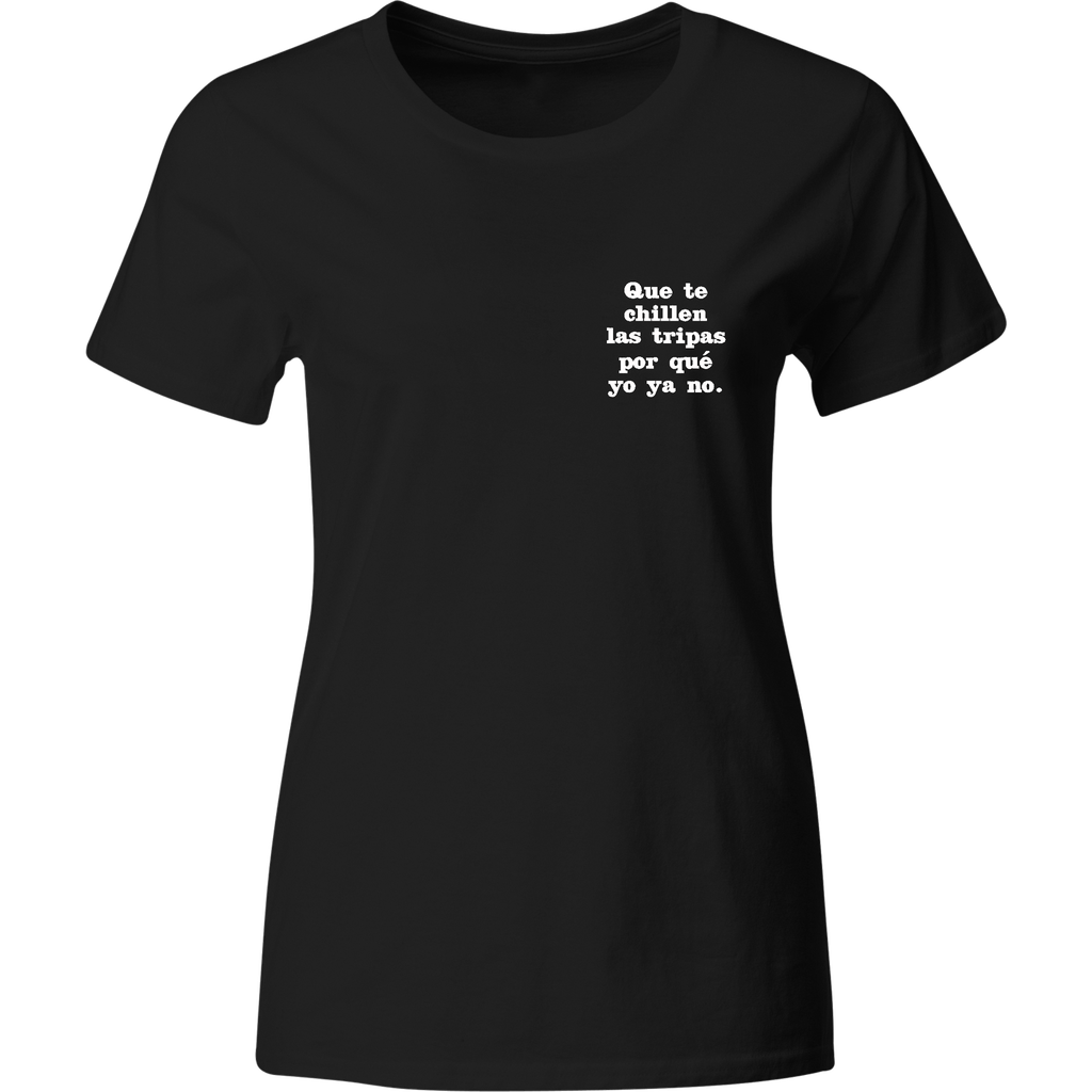 Playera Individual Bordada lc1. Frase meme que te chillen