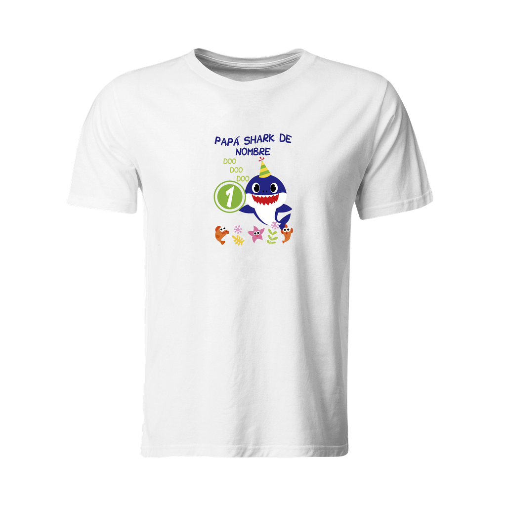 Playera Personalizada Cumpleaños Pc7. Fiesta bebé shark