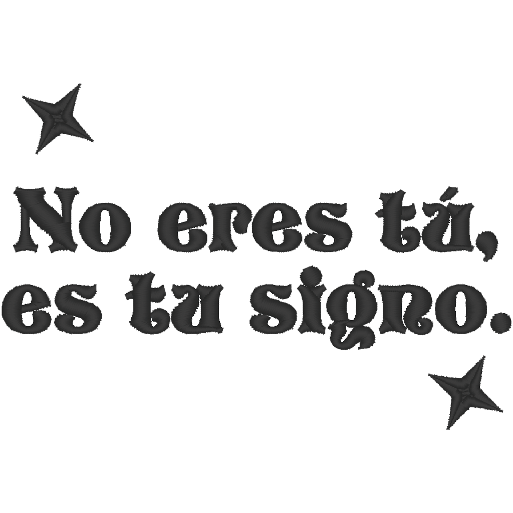 Playera Individual Bordada Lc5. Frase signo zodiacal meme