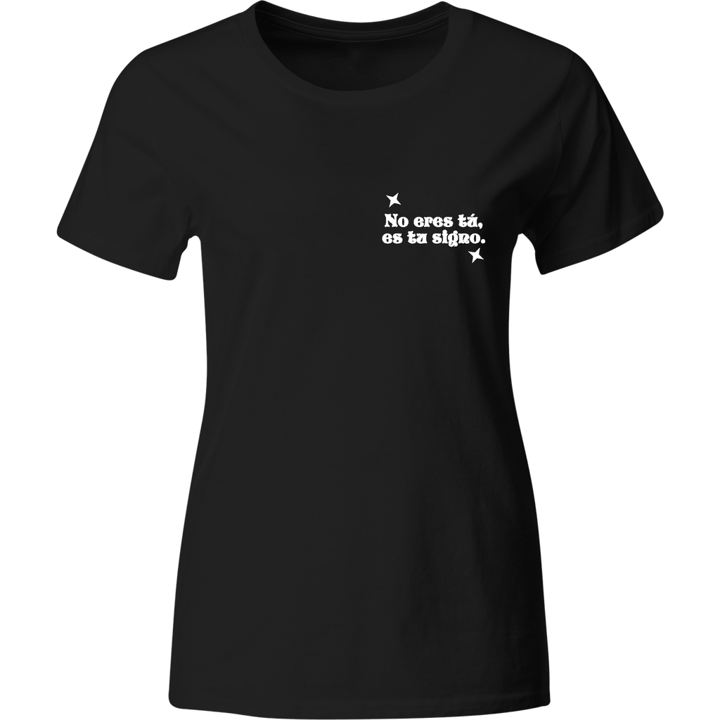 Playera Individual Bordada Lc5. Frase signo zodiacal meme
