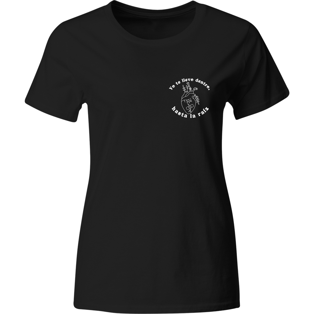 Playera Individual Bordada Lc10. Frase famoso corazón natali