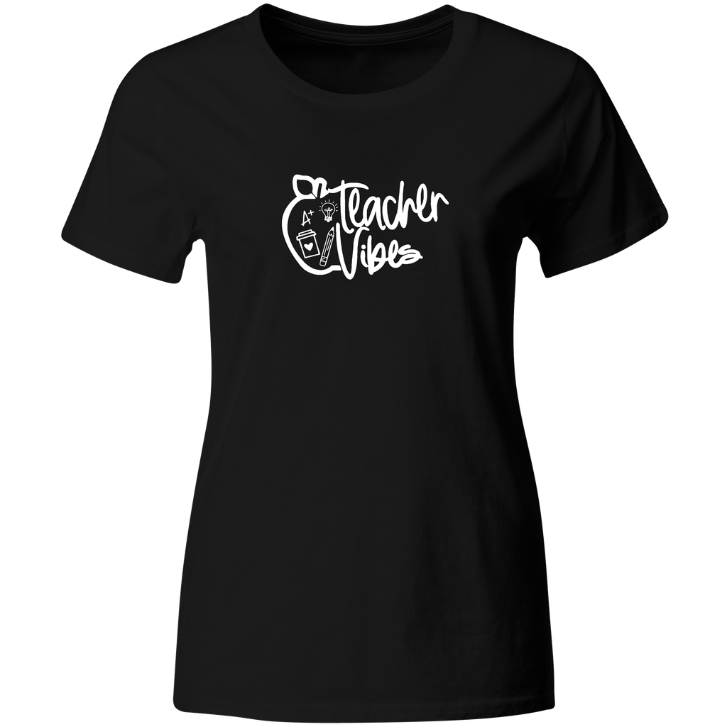 Playera Color Mt35. Maestra maestro Teacher vibes frase