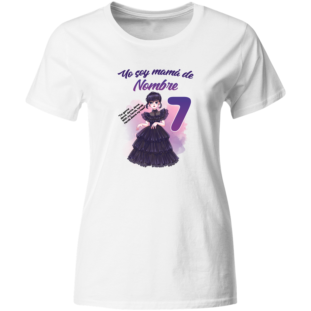 Playera Personalizada Cumpleaños Pc10. Wednesday merlina dance