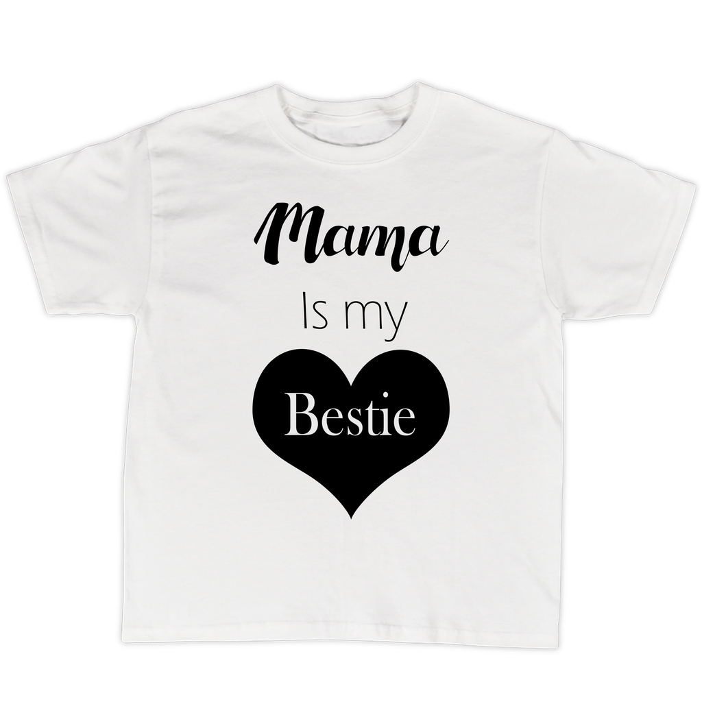 Playeras mamá e hijos:  Mama is my bestie  DM611